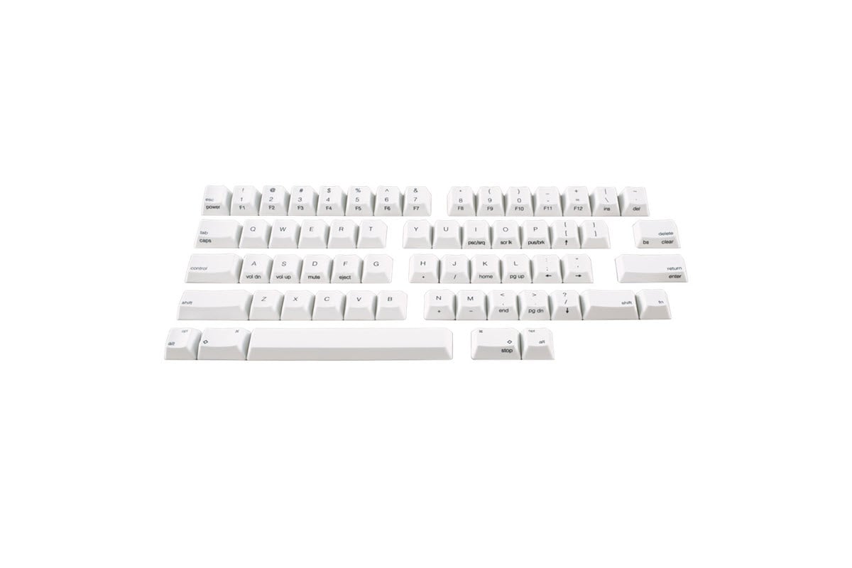 HHKB Full Topre Keycap Sets - White, Charcoal, and Snow in Blank
