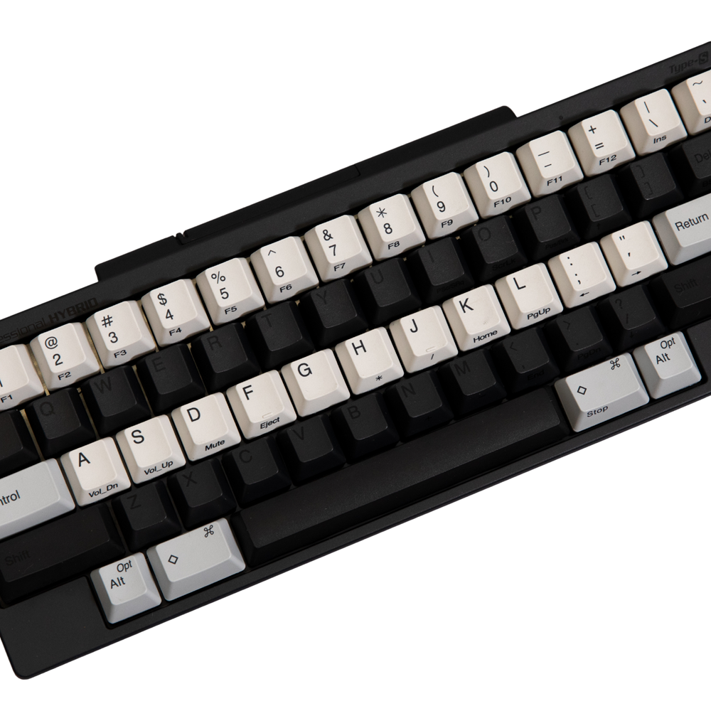 HHKB Full Topre Keycap Sets - White, Charcoal, and Snow in Blank