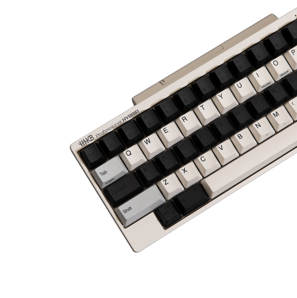 HHKB Full Topre Keycap Sets - White, Charcoal, and Snow in Blank