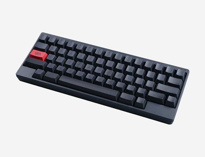 HHKB Professional Hybrid Type-S (Charcoal / Stamped Key Caps) - 60