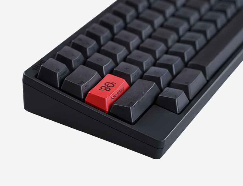 HHKB Professional Hybrid Type-S (Charcoal / Stamped Key Caps) - 60