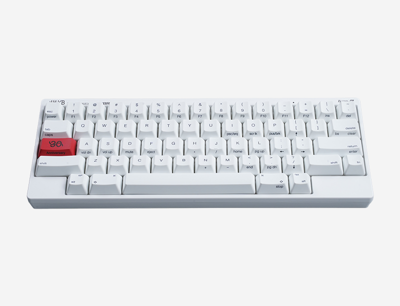 Professional Hybrid Type-S with 30th Anniversary keys in Snow - HHKB