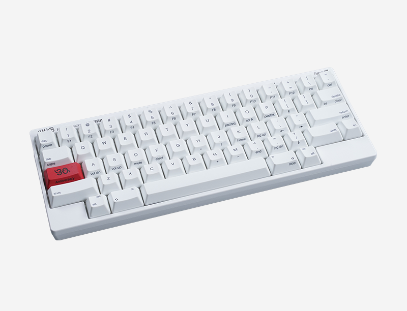 Professional Hybrid Type-S with 30th Anniversary keys in Snow - HHKB