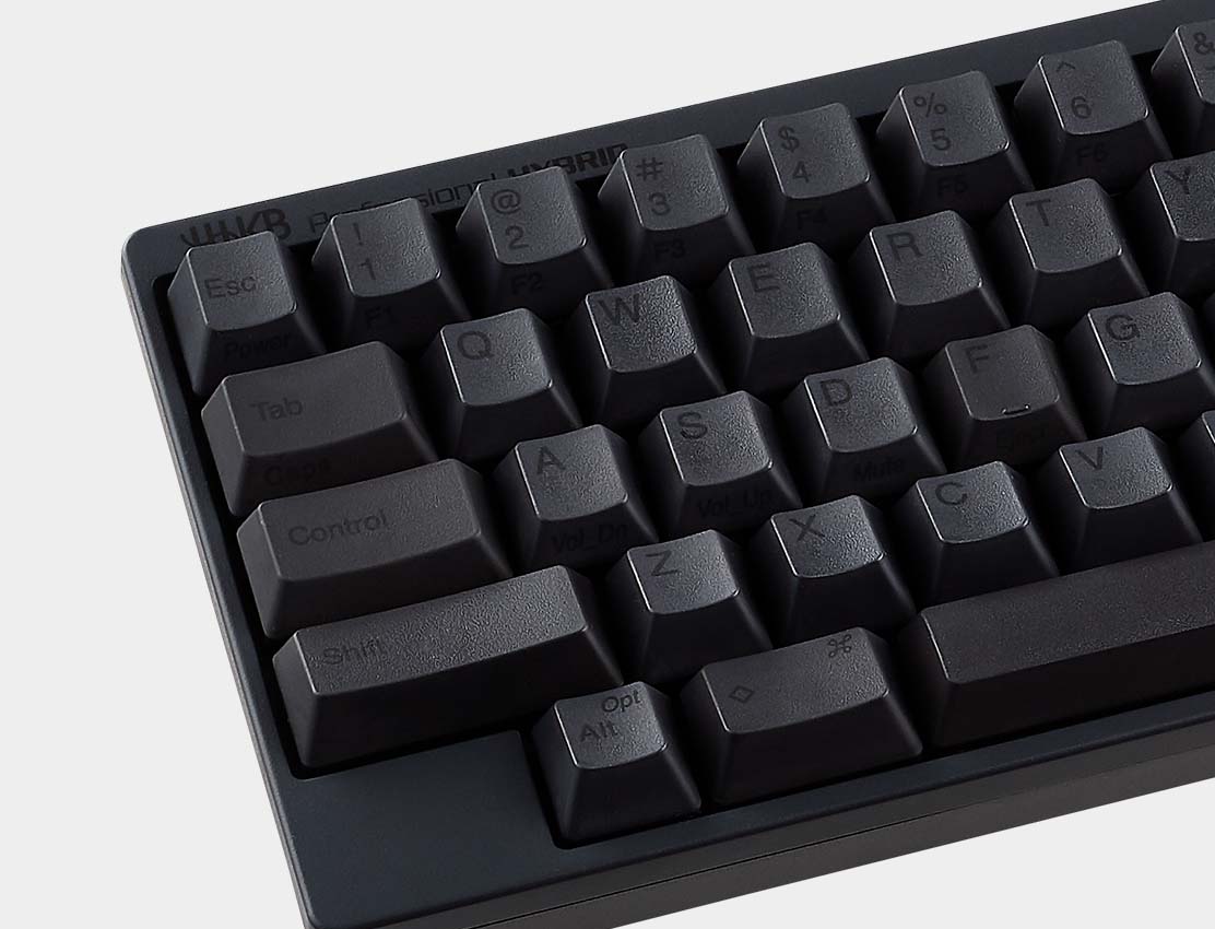 HHKB Professional Hybrid Type-S (Charcoal / Blank Key Caps) - 60 