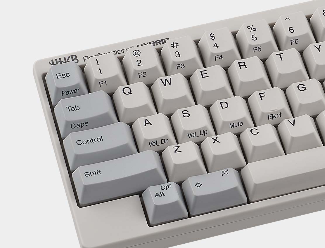 HHKB Professional Hybrid Type-S (Snow / Stamped Key Caps) - 60 HHKB Professional Hybrid Type-S (Snow / Stamped Key Caps) - 60