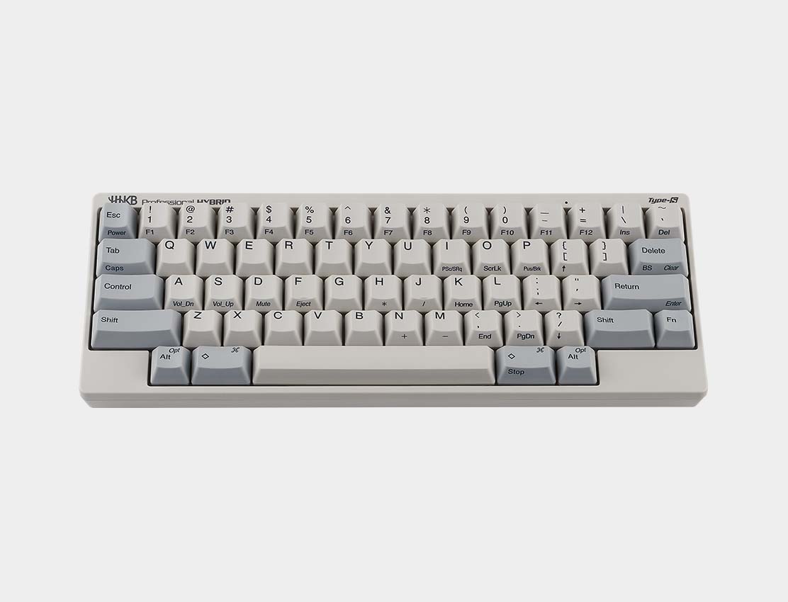 HHKB Professional HYBRID Type-S (White/Stamped)