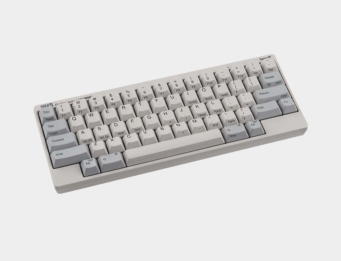 HHKB Professional Hybrid Type-S (Snow / Stamped Key Caps) - 60% Silent u0026  Wireless Mechanical Topre Keyboard - HHKB u0026 REALFORCE